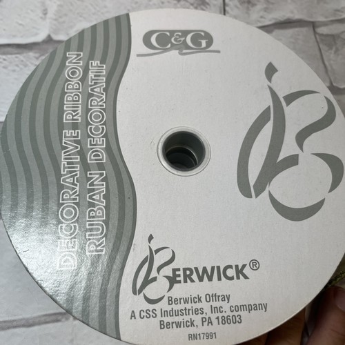 Berwick Premium Ribbon Wired Edge Sheer Spring Kiwi 1.5 Inch - photo 3