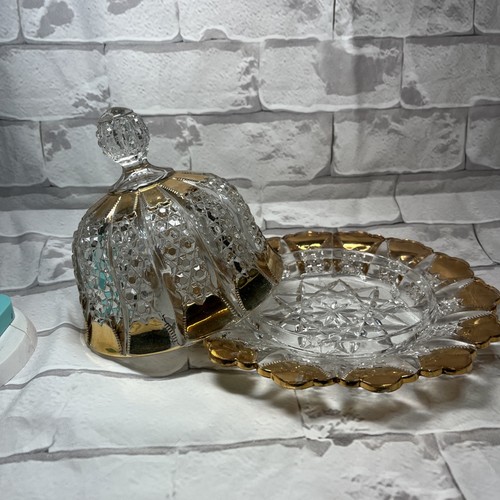 Antique 1901 EAPG Diamond Ridge Covered Butter Dish - photo 4
