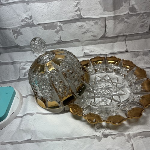 Antique 1901 EAPG Diamond Ridge Covered Butter Dish - photo 5
