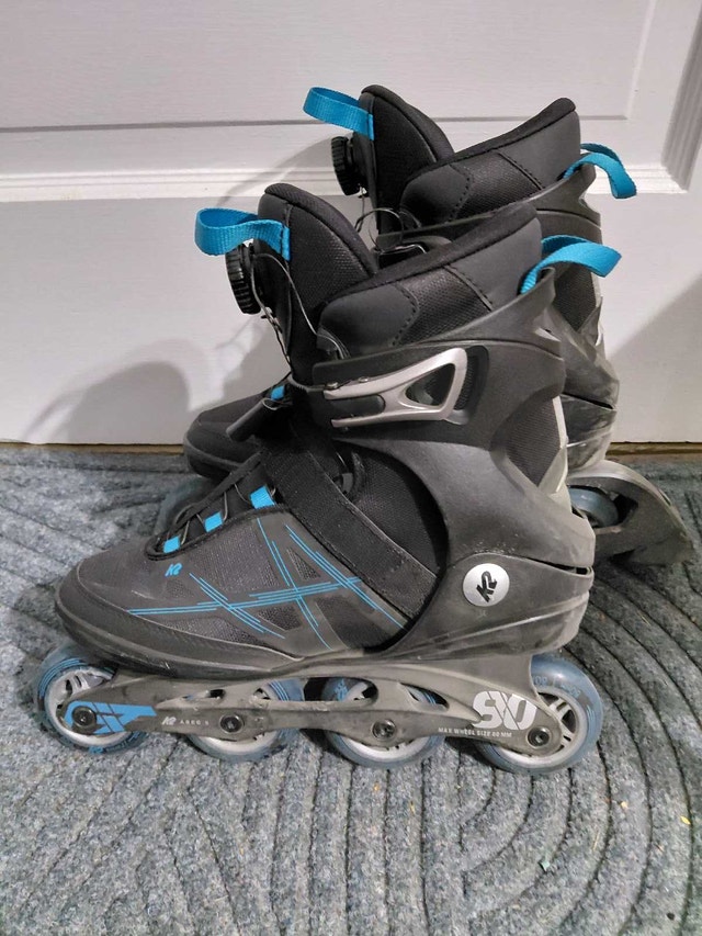 K2 Fit 80 BOA Rollerblades Size 9, + MIPs helmet & safety pads - photo 2