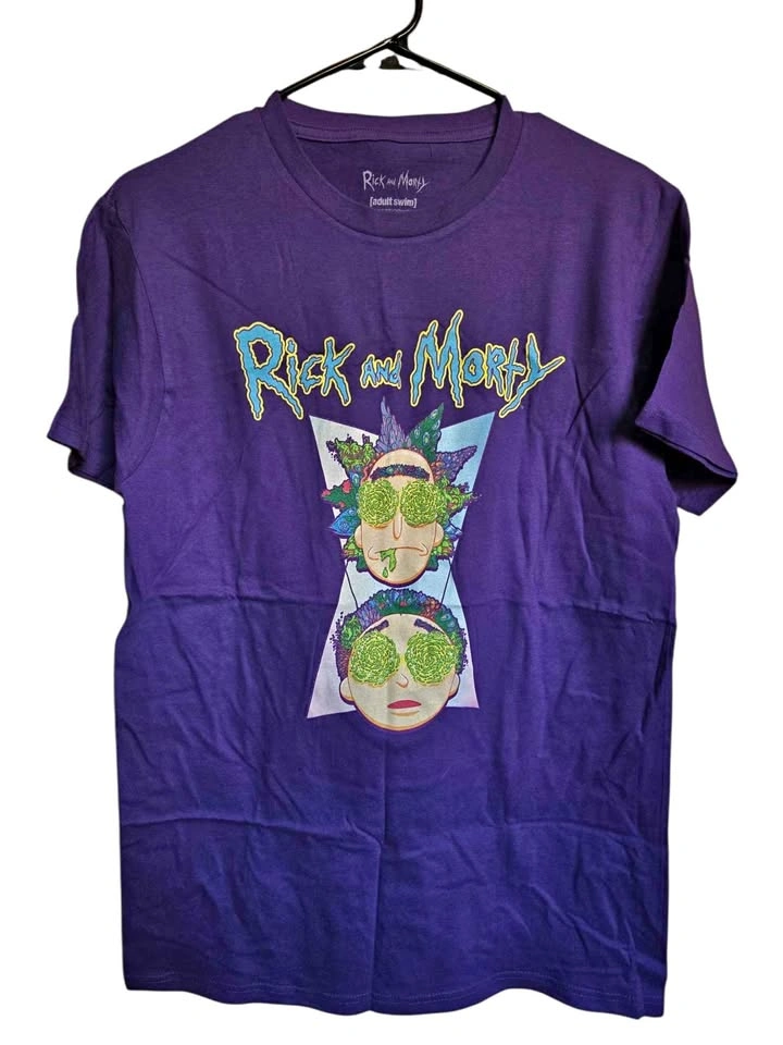 Rick and Morty Purple Graphic Tee Adult Swim 2021