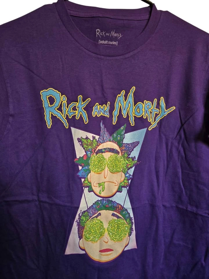 Rick and Morty Purple Graphic Tee Adult Swim 2021 - photo 5