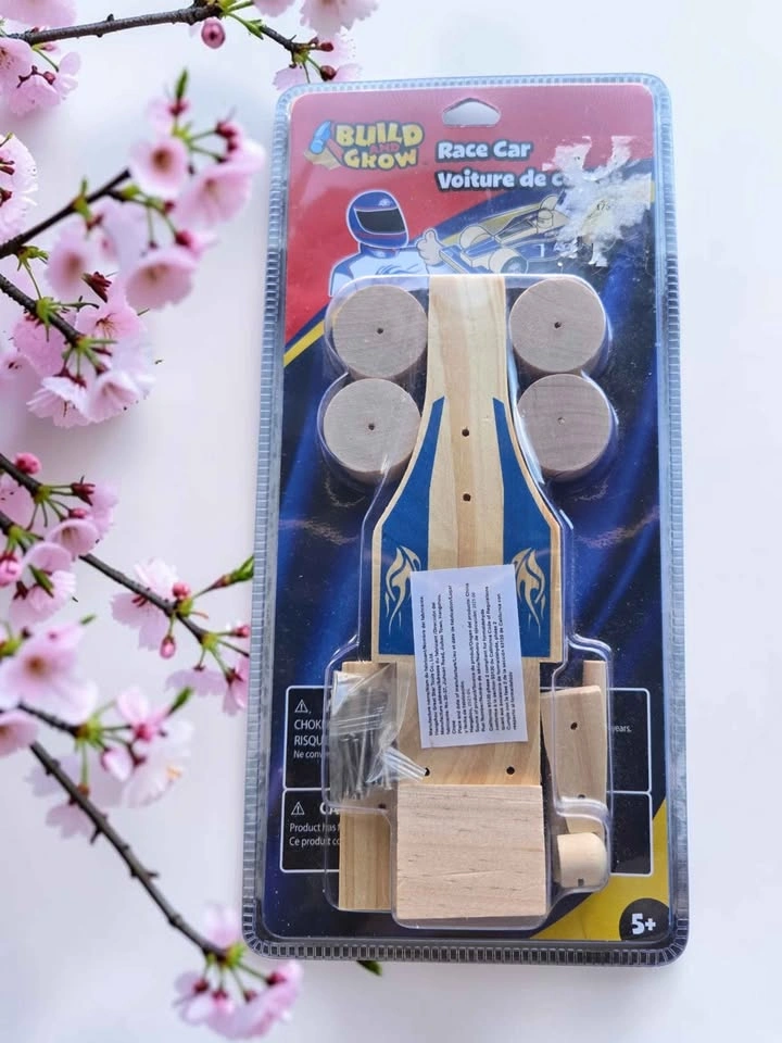 Build & Grow Wooden Race Car Kit Kids DIY Craft Project 2010 - photo 3
