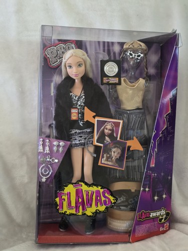 Vintage 2003 Mattel Flavas Awards P.BO Doll NIB Sealed