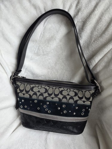 Coach Signature Patchwork Pierced Stripe Convertible Bag - photo 4