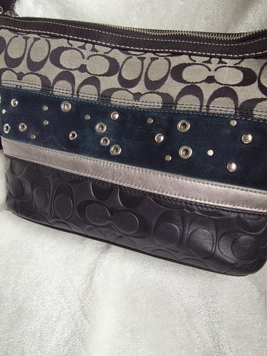 Coach Signature Patchwork Pierced Stripe Convertible Bag - photo 5