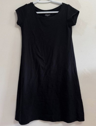 NWOT Eileen Fisher XXS Black Organic Cotton Jersey Dress - photo 3