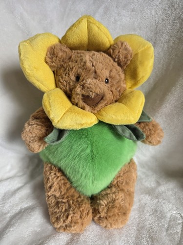 NWT Jellycat Medium Bartholomew Bear Daffodil Outfit Plush