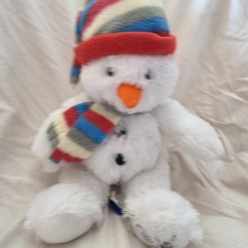 Vintage Russ Berrie Shining Stars Snowman Plush Hat Scarf - photo 3