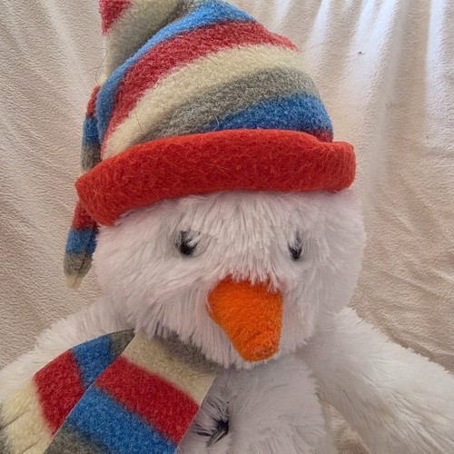 Vintage Russ Berrie Shining Stars Snowman Plush Hat Scarf - photo 4