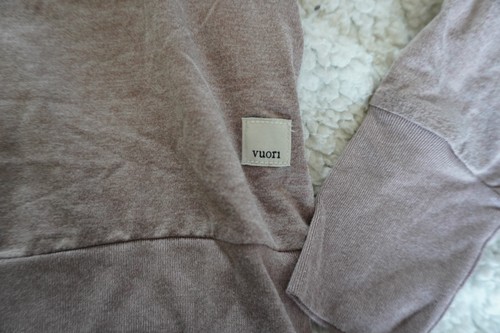 Vuori Heathered Mauve Long Sleeve Crewneck Pullover M - photo 3
