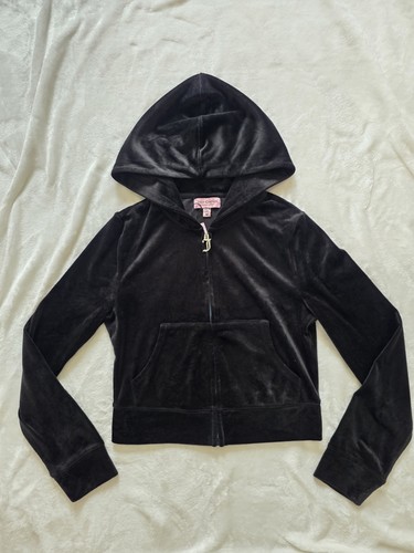 NWT Juicy Couture OG Bling Liquorice Black Velour Tracksuit - photo 2