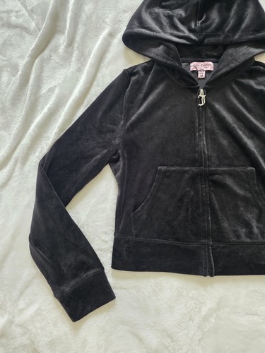 NWT Juicy Couture OG Bling Liquorice Black Velour Tracksuit - photo 4