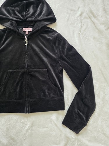 NWT Juicy Couture OG Bling Liquorice Black Velour Tracksuit - photo 5
