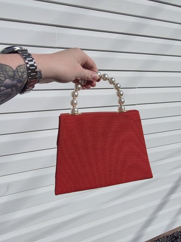 Vintage Fifth Avenue Collection Red Faille Evening Bag - photo 2