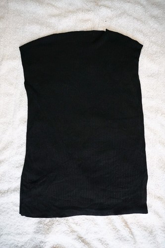 Eileen Fisher Medium Black Textured Stretch Rib Knit Dress - photo 4
