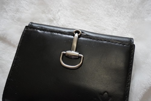 Patricia Nash Black Leather Trifold Wallet with Horsebit Hardwar - photo 3
