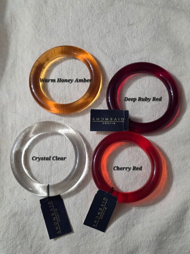 Vintage Bijoux Givenchy Lucite Bangle Bracelets