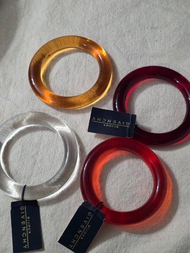 Vintage Bijoux Givenchy Lucite Bangle Bracelets - photo 2