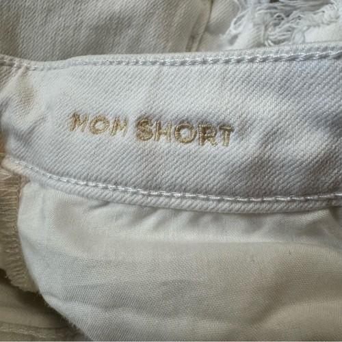 American Eagle Distressed White Mom Shorts - photo 4
