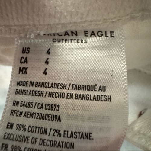 American Eagle Distressed White Mom Shorts - photo 5