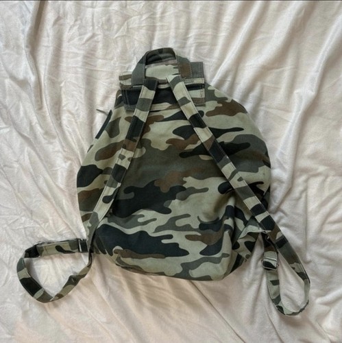 Authentic Baggu Canvas Backpack – Camouflage Print – Recycled Co - photo 3