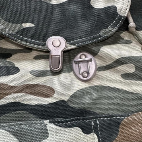 Authentic Baggu Canvas Backpack – Camouflage Print – Recycled Co - photo 5