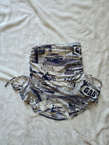 Urban Outfitters Y2K Style Race Car Graphic Ruched Mini Skirt - photo 2