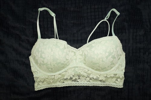PINK Victoria's Secret Lace Longline Push-Up Bralette