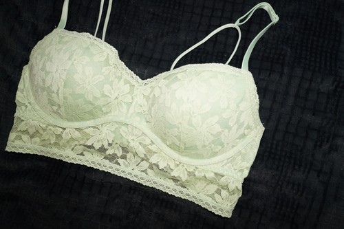 PINK Victoria's Secret Lace Longline Push-Up Bralette - photo 2