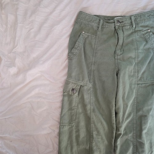 Anthropologie Olive Green Cotton Cargo Jogger Pants - photo 3