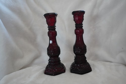 Vintage Avon 1876 Cape Cod Collection Ruby Red Glass Decanter - photo 3