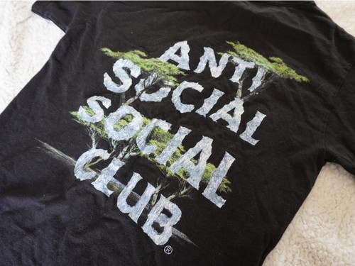 Anti Social Social Club Black Tree Graphic T-Shirt Size S - photo 5