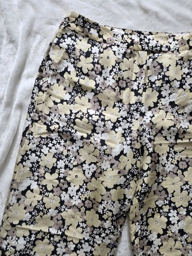 August Silk Vintage 100% Silk Floral Trousers High Rise Size 10 - photo 3