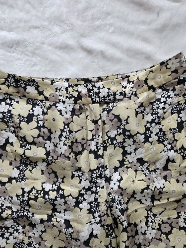 August Silk Vintage 100% Silk Floral Trousers High Rise Size 10 - photo 4
