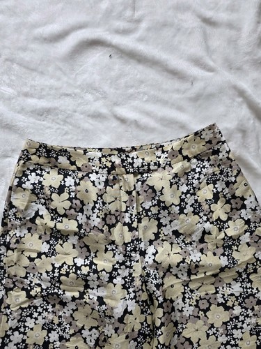 August Silk Vintage 100% Silk Floral Trousers High Rise Size 10 - photo 5