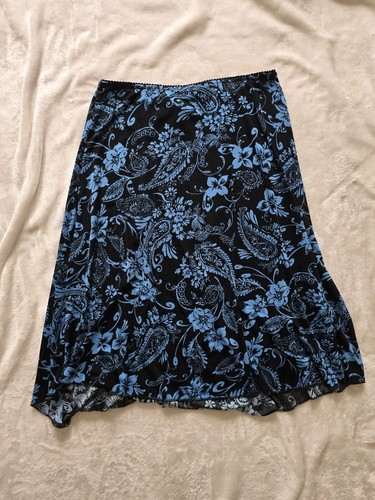 Vintage Jaclyn Smith Y2K Paisley Floral Midi Skirt Small - photo 2