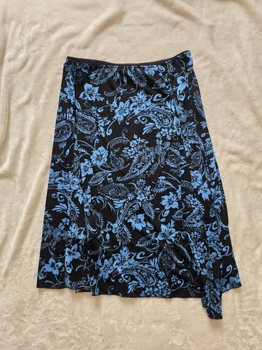 Vintage Jaclyn Smith Y2K Paisley Floral Midi Skirt Small - photo 3