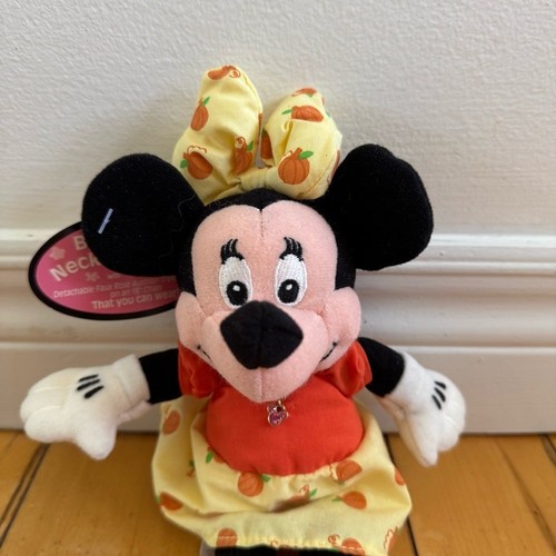 Vintage Disney Minnie Mouse Stuffed Animal with Birth Stone Neck - photo 3