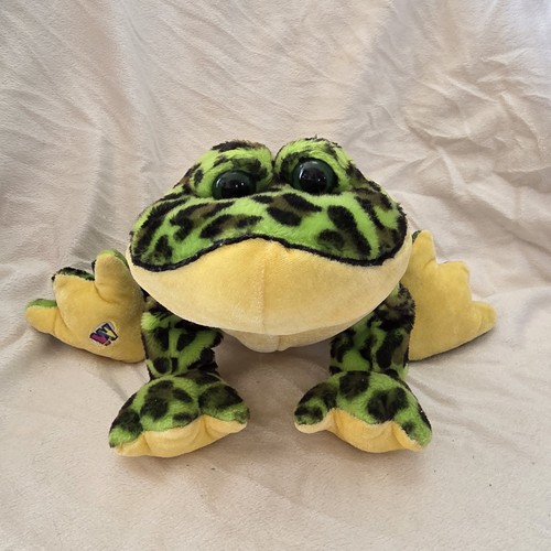 Vintage Ganz Webkinz Bullfrog Plush Stuffed Animal Toy 9”