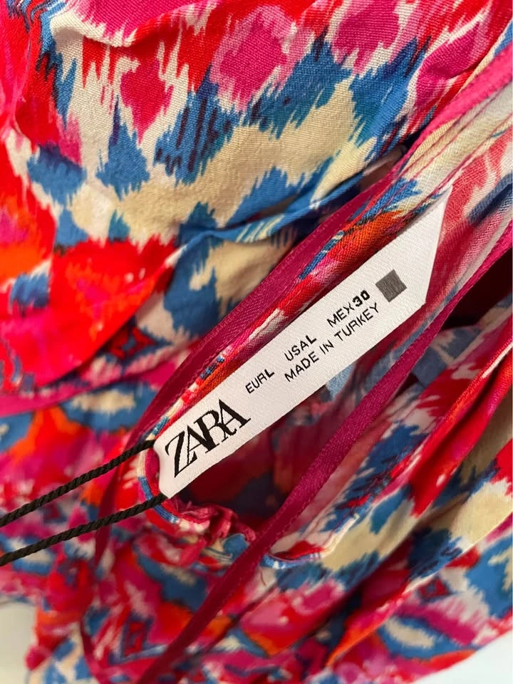 ZARA vacation dress, size LG, brand new with tags never worn - photo 5