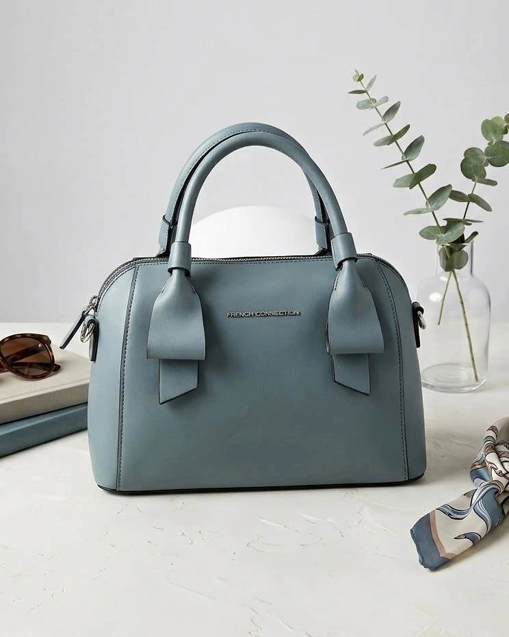 FCUK French Connection UK Dome Satchel Handbag with Strap