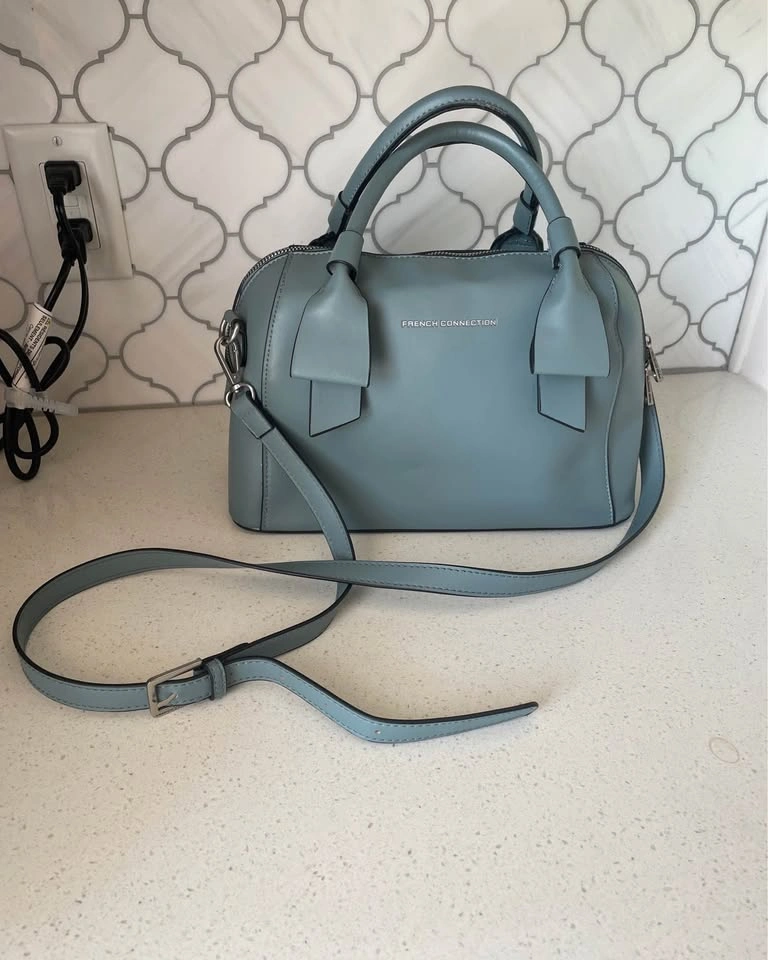 FCUK French Connection UK Dome Satchel Handbag with Strap - photo 2