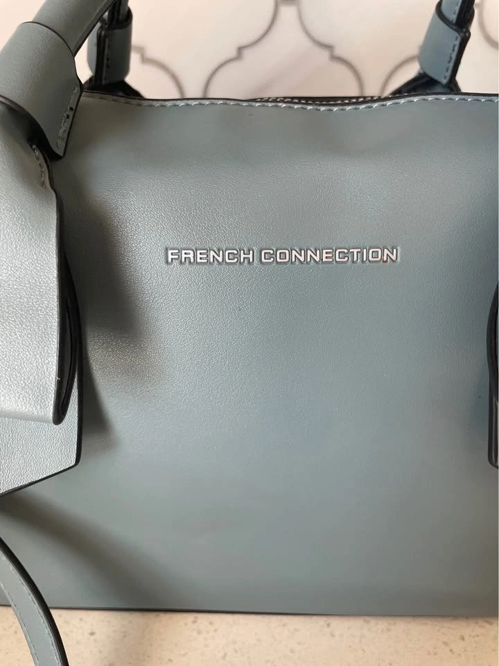 FCUK French Connection UK Dome Satchel Handbag with Strap - photo 3