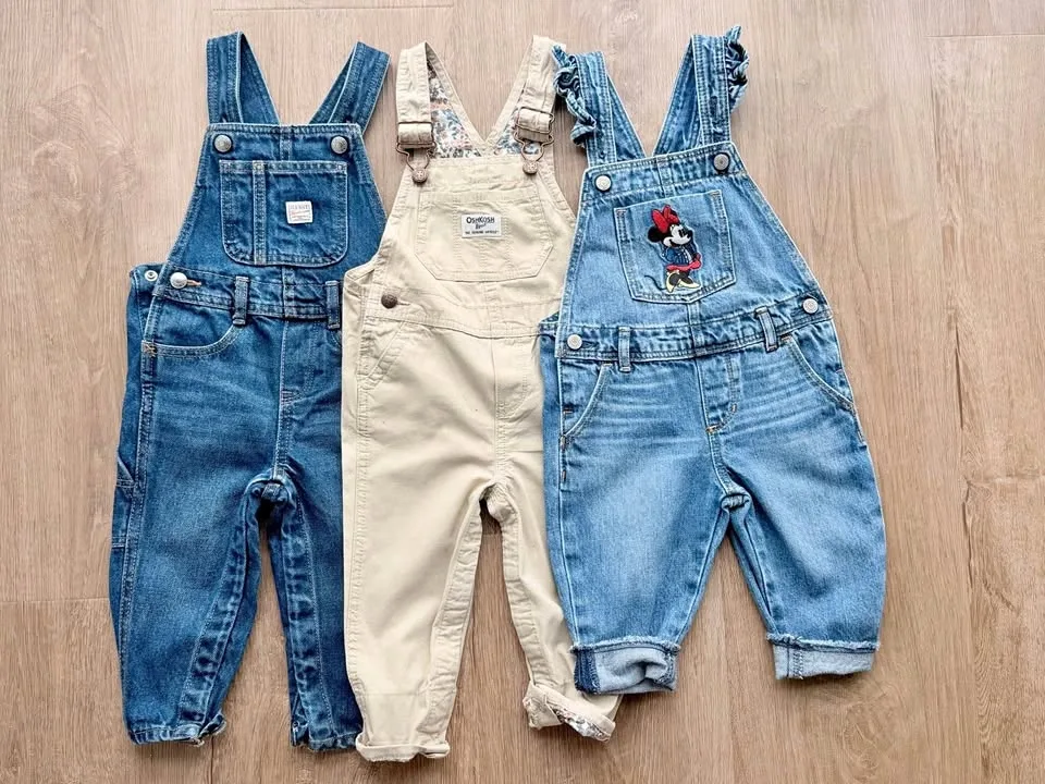 Toddler Girls Denim Overalls