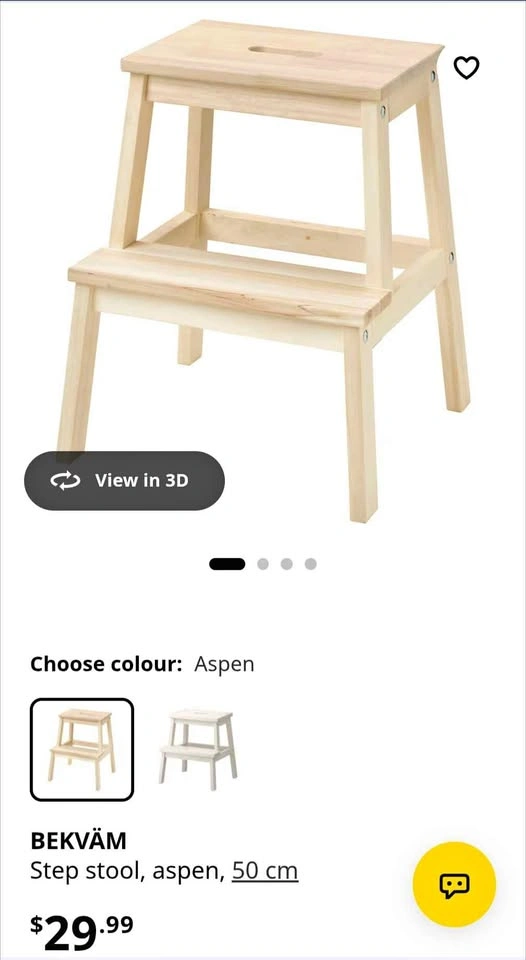 Ikea wooden step stool