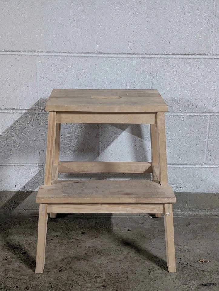 Ikea wooden step stool - photo 3