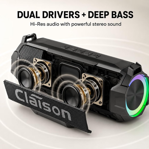 Portable Bluetooth Speaker, Bluetooth 6.0, Hi-Res Audio, IPX7 - photo 5