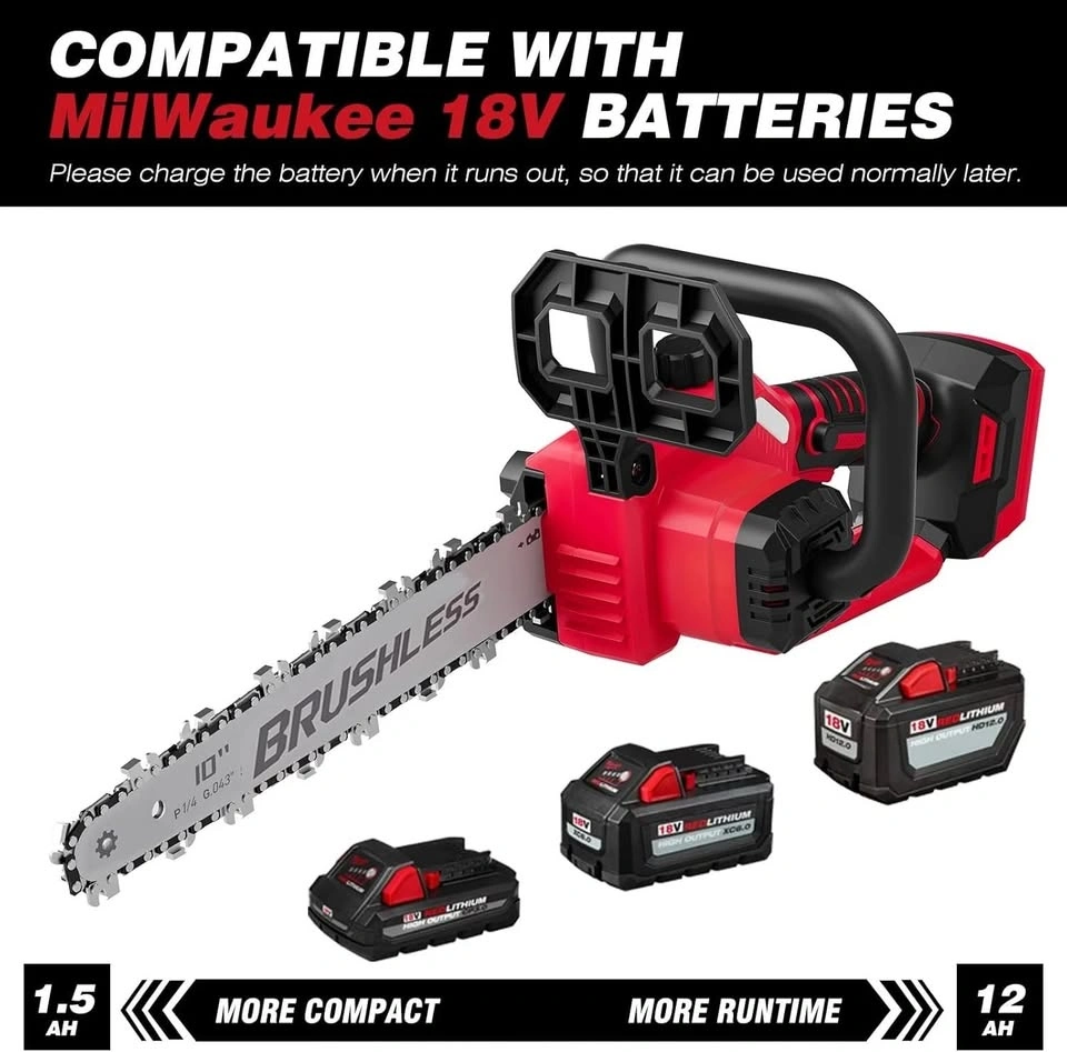 2-in-1 Cordless 10-Inch Pole Saw & Handheld Chainsaw - photo 5