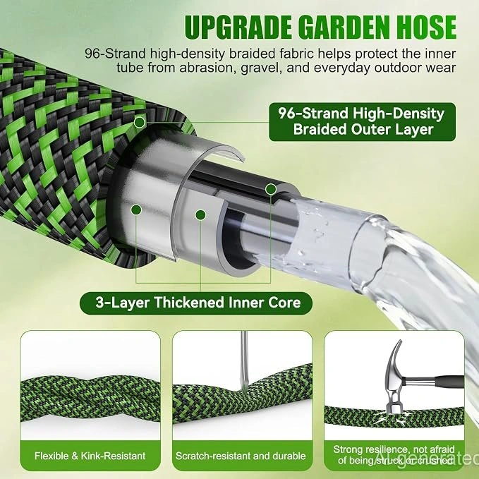 100 ft. Heavy-Duty Garden Hose with Sprayer - photo 5